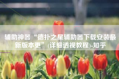 辅助神器“德扑之星辅助器下载安装最新版本更”(详细透视教程)-知乎